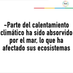 Cartón calentamiento climático mar0